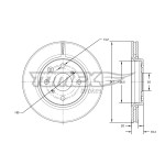 TOMEX Brakes Bremsscheibe